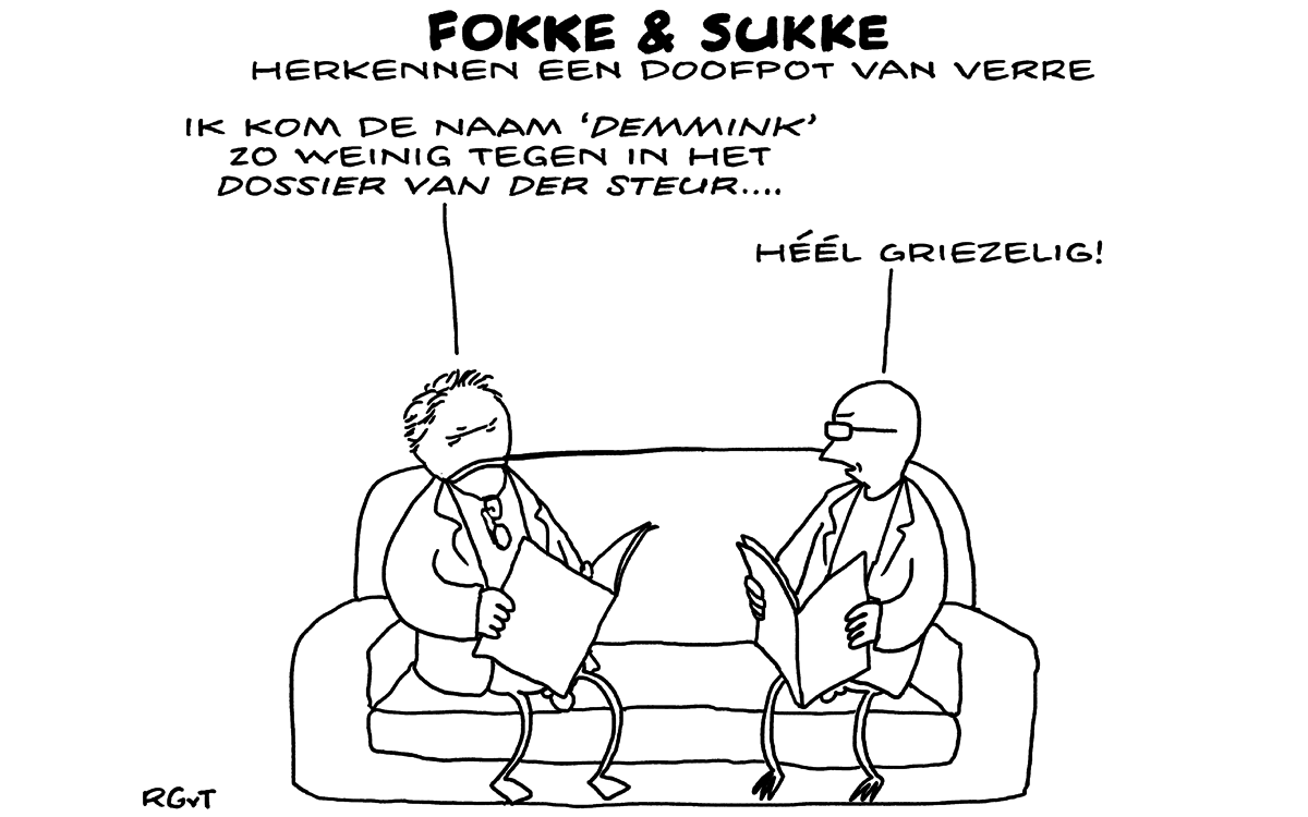 F&S herkennen een doofpot van verre (NRC, do, 26-01-17)