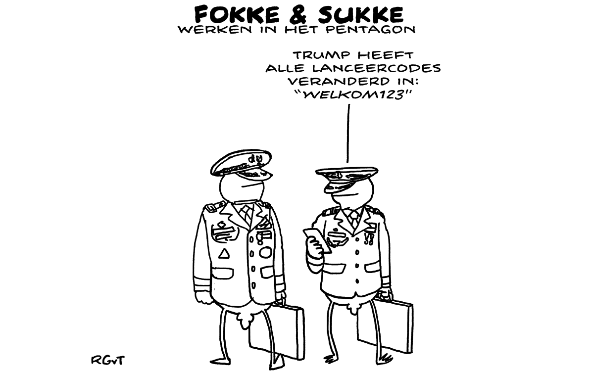 F&S werken in het Pentagon (NRC, ma, 30-01-17)