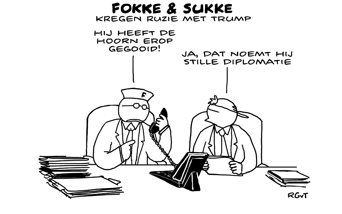 F&S kregen ruzie met Trump (NRC, za, 04-02-17)