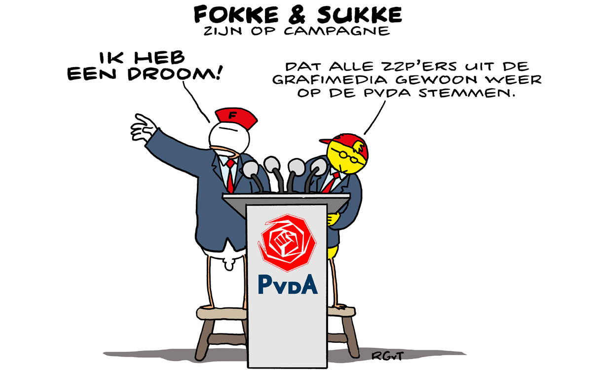 F&S zijn op campagne (NRC, wo, 08-03-17)