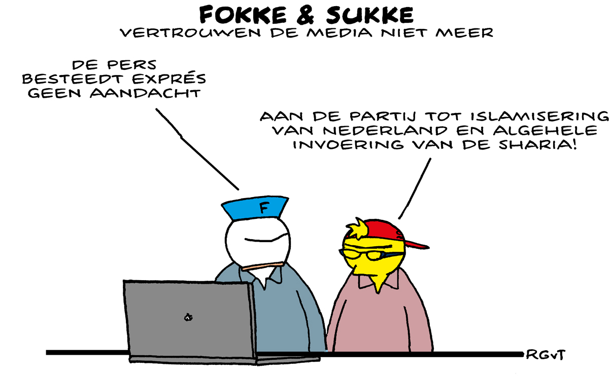 F&S vertrouwen de media niet meer (NRC, do, 10-03-17)