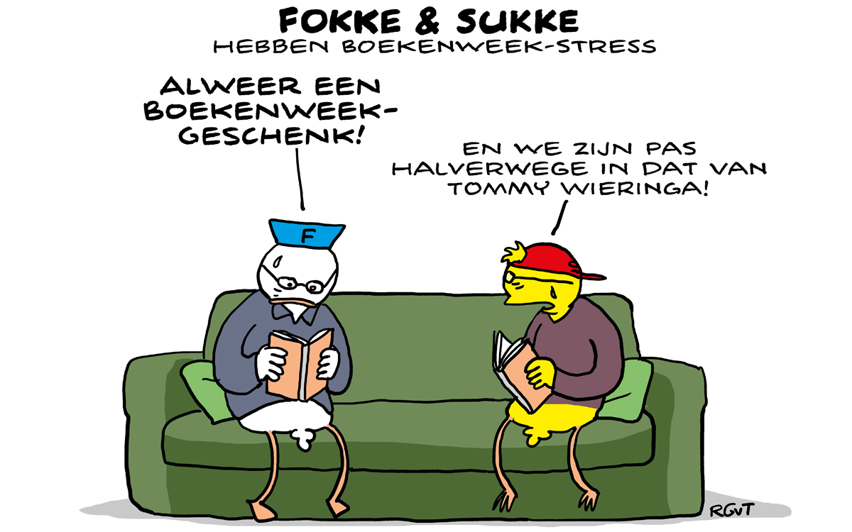 F&S hebben #Boekenweek Stress (NRC, za, 2503-17)