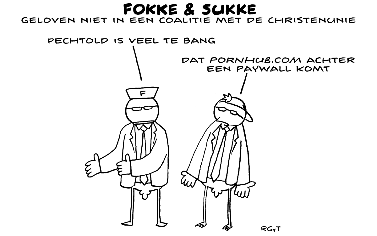 F&S geloven niet in een coalitie met de Christenunie (NRC, ma, 22-05-17)