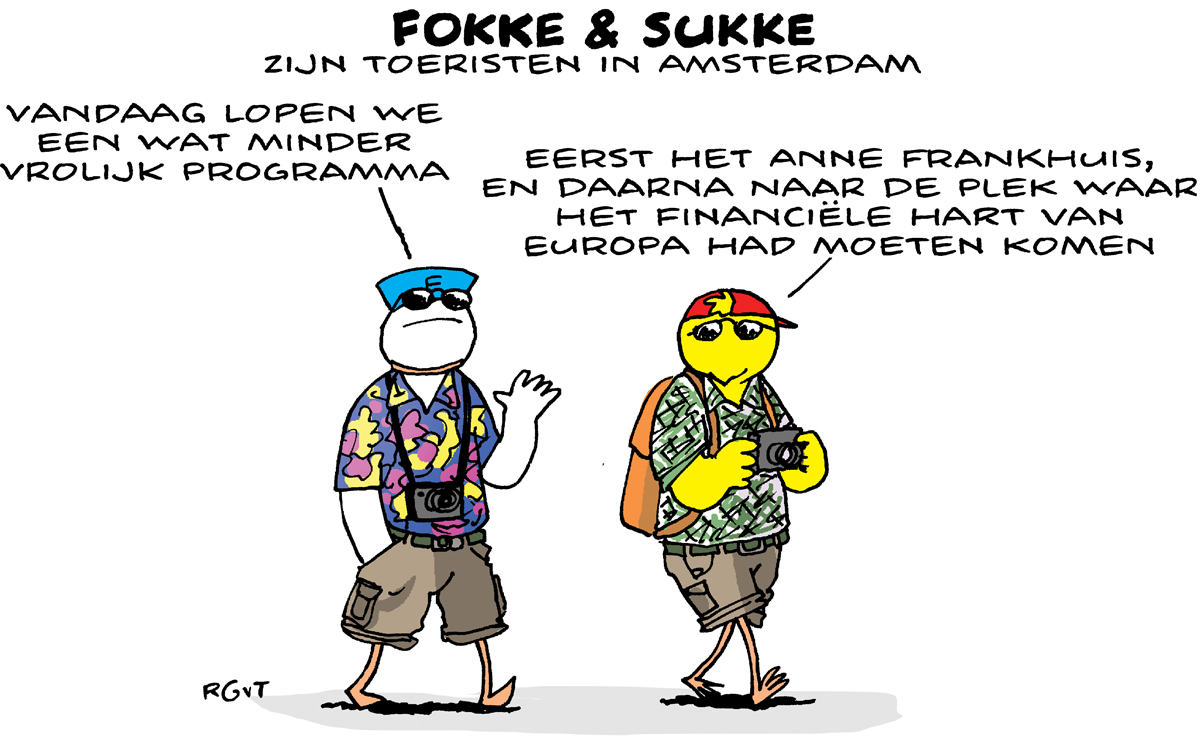 F&S zijn toeristen in Amstredam (NRC, wo 26-07-17)
