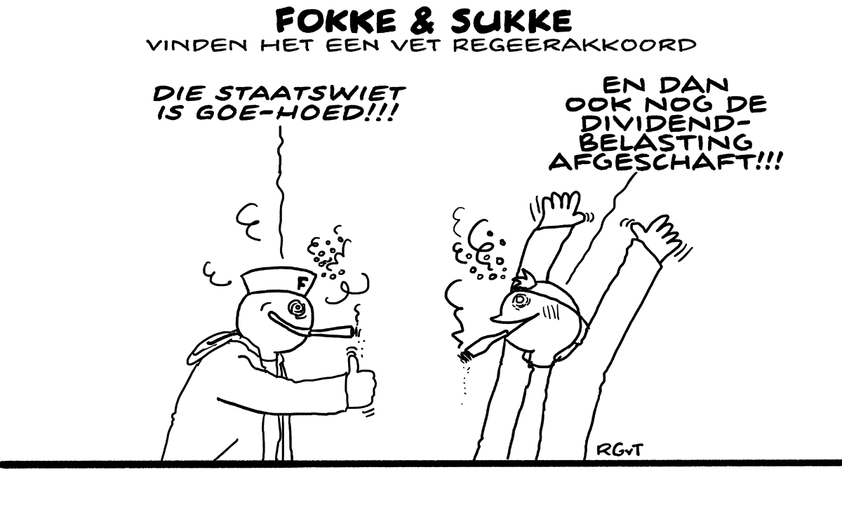 F&S vinden het een vet regeerakkoord (NRC, di, 10-10-17)