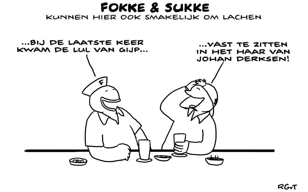 F&S kunnen hier ook smakelijk om lachen (NRC, wo, 01-11-17)