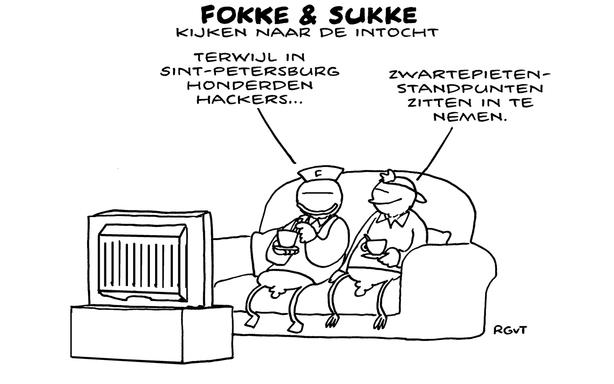 F&S kijken naar de intocht (NRC, za,18-11-17)