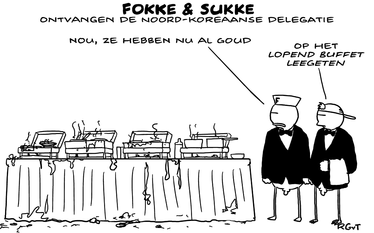 F&S ontvangen de Noord-Koreaanse delegatie (NRC, wo, 10-01-18)