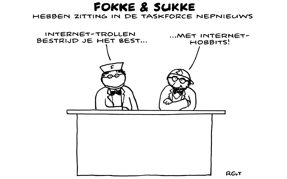 F&S hebben zitting in de Taskforce Nepnieuws (NRC, wo, 17-01-18)