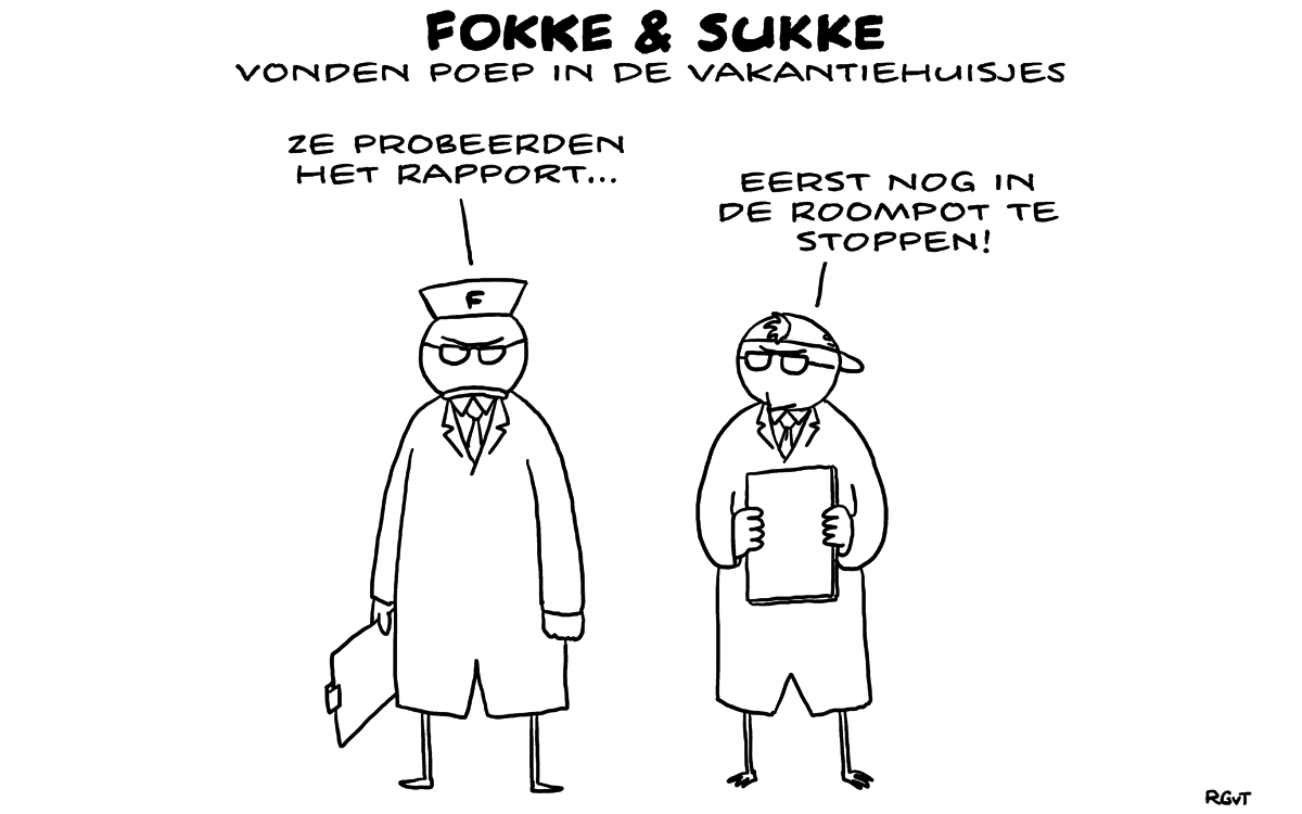 F&S vonden poep inde vakantiehuisjes (NRC, wo, 28-02-18)