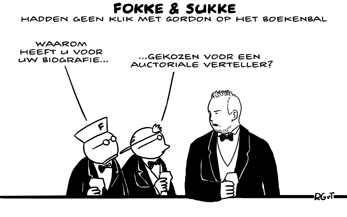 F&S hadden geen klik met Gordon op het #Boekenbal (NRC, vr, 09-03-18)