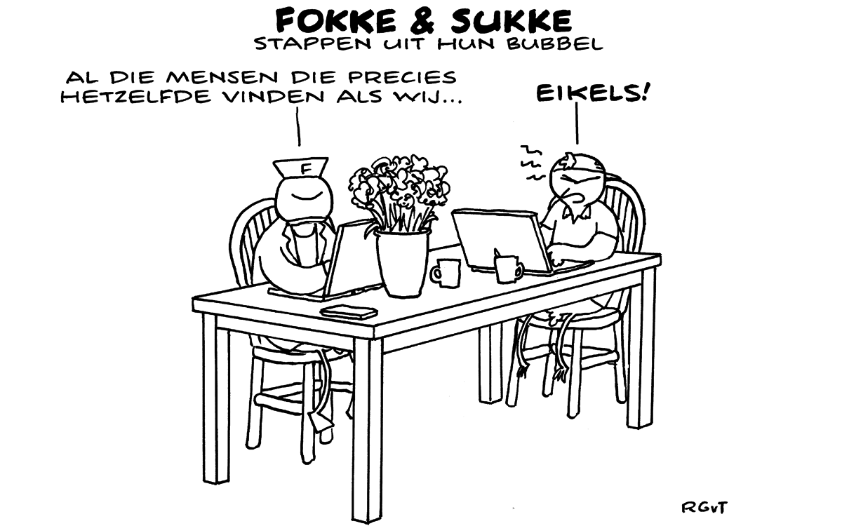 F&S stappen uit hun bubbel (NRC, ma 13-08-18)