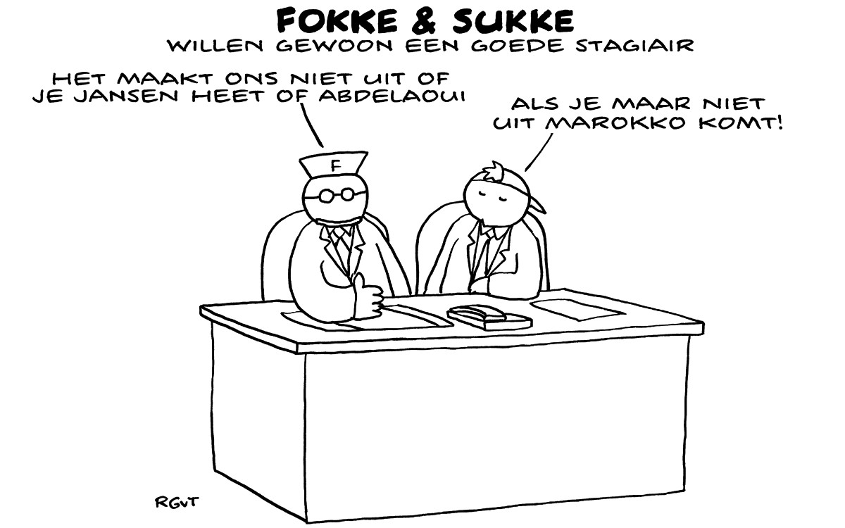 F&S willen gewoon een goede stagiair (NRC, wo, 29-08-18)