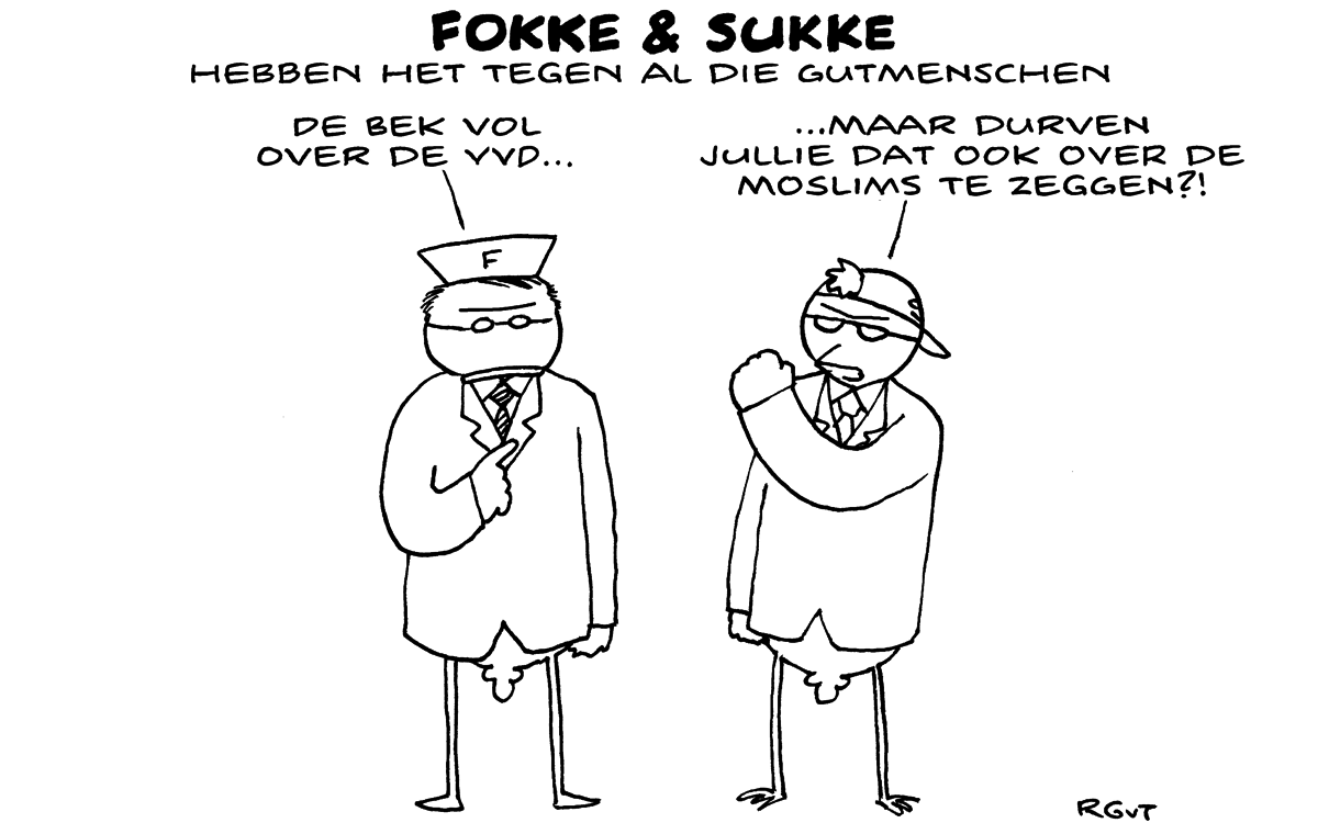 F&S hebben het tegen al die Gutmenschen (NRC, za, 01-09-18)