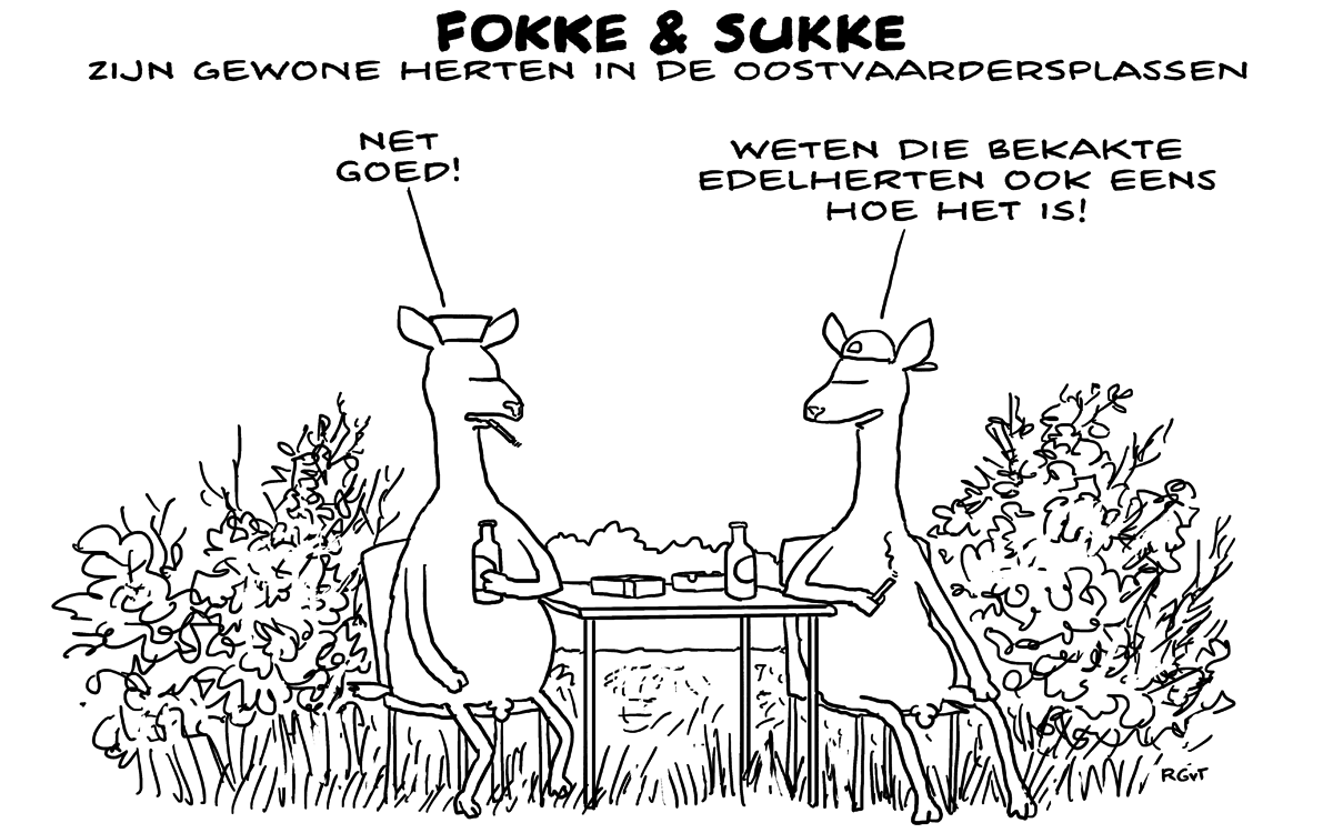 F&S zijn gewone herten in de Oostvaardersplassen (NRC, di, 23-10-18)