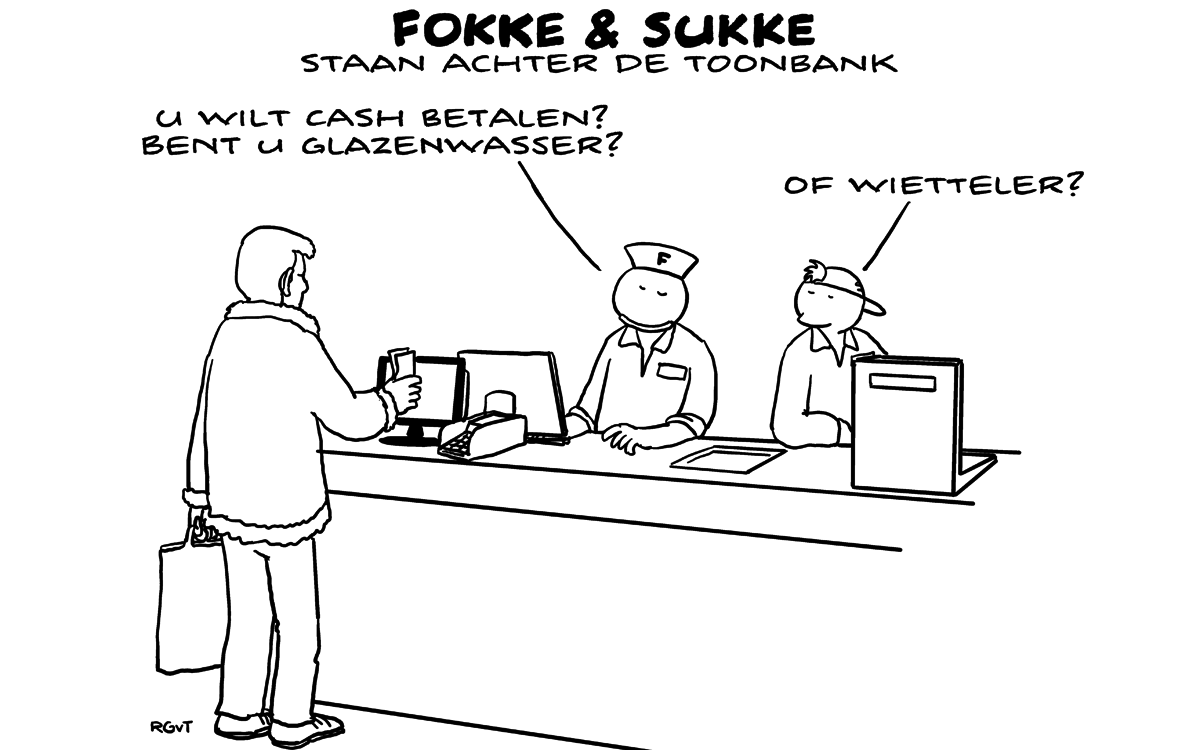 F&S staan achter de toonbank (NRC, di, 30-10-18)