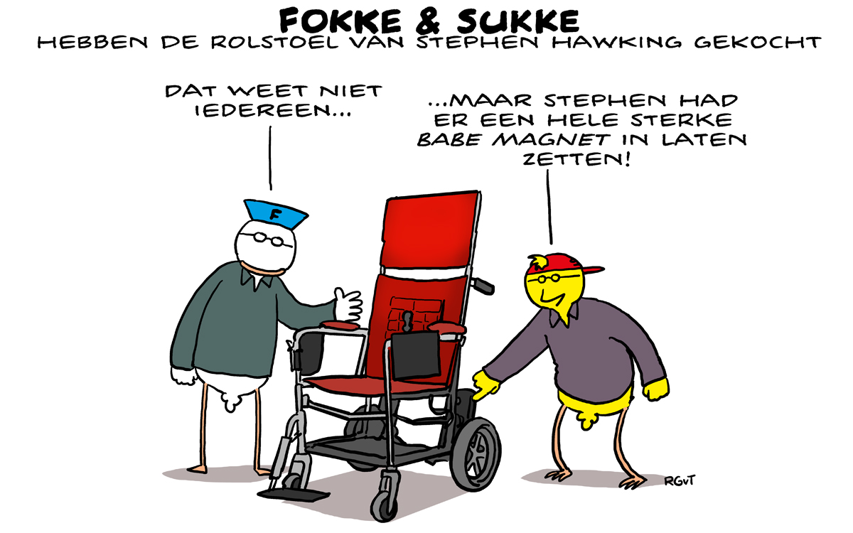 F&S kochten de rolstoel van Stephen Hawking (NRC, za, 10-11-18)