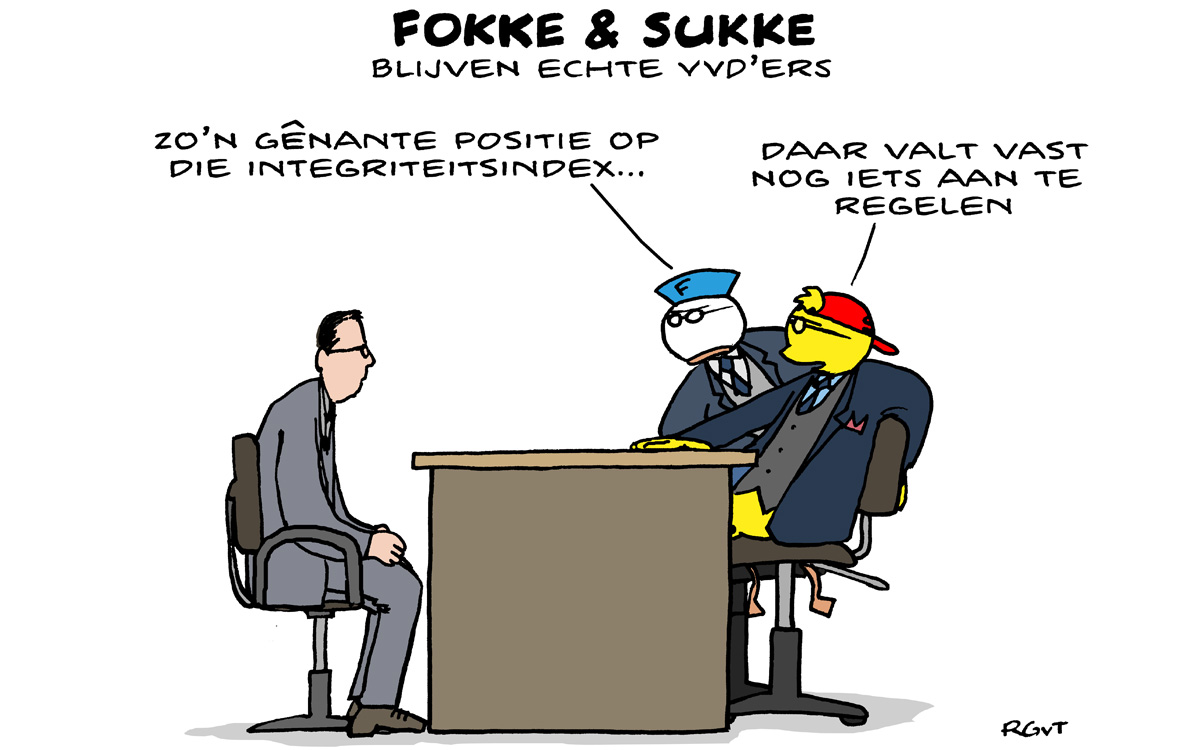 F&S blijven echte VVD'ers (NRC, ma 28-01-19)