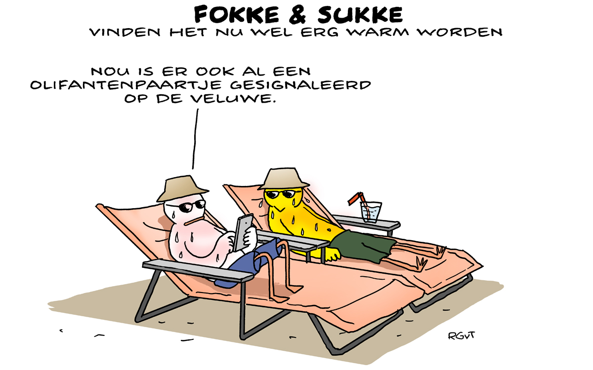 F&S vinden het nu wel erg warm worden (NRC, di, 25-06-19)