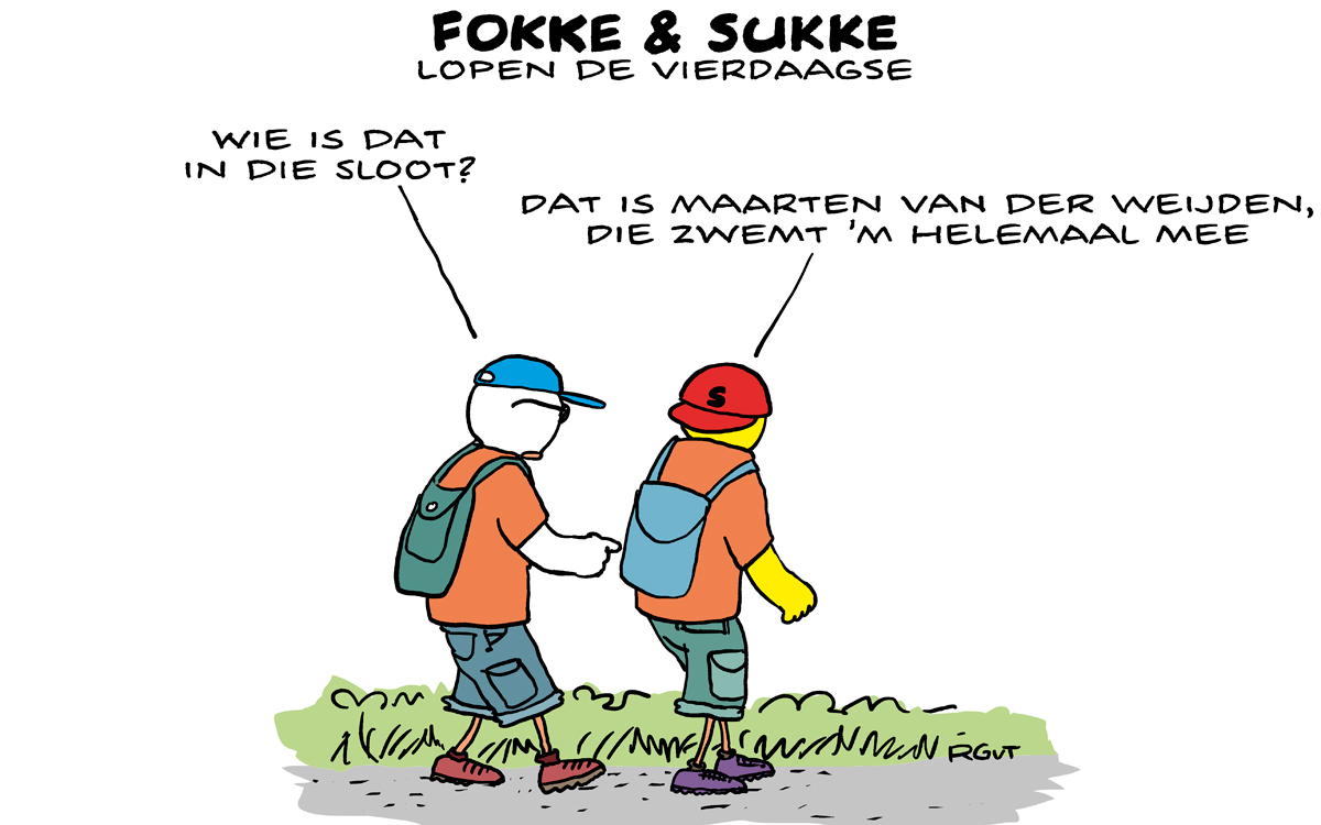 F&S lopen de #Vierdaagse (NRC, di, 16-07-19)