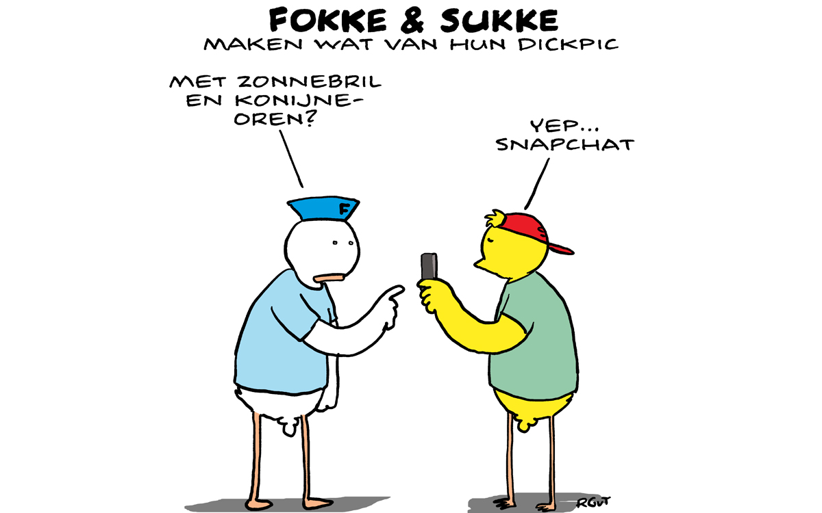 F&S maken wat van hun dickpic (NRC, di, 30-07-19)