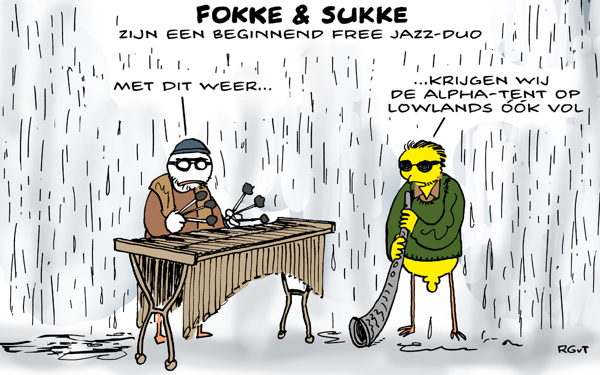 F&S zijn een beginnen Free Jazz duo #Lowlands (NRC, vr, 16-08-19)