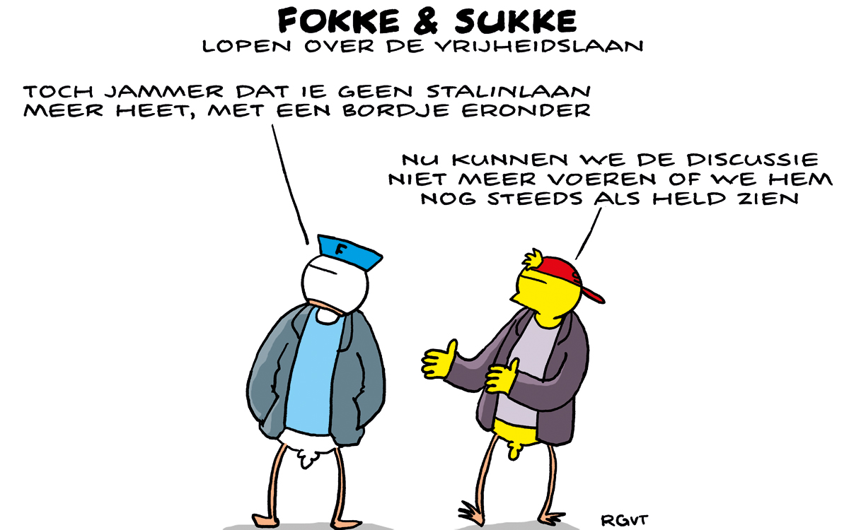 F&S lopen over de Vrijheidslaan (NRC, do, 18-06-20)