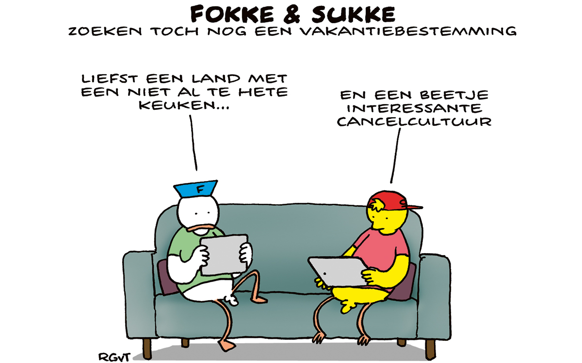 F&S zoeken toch nog een vakantiebestemming (NRC, za, 18-07-20)