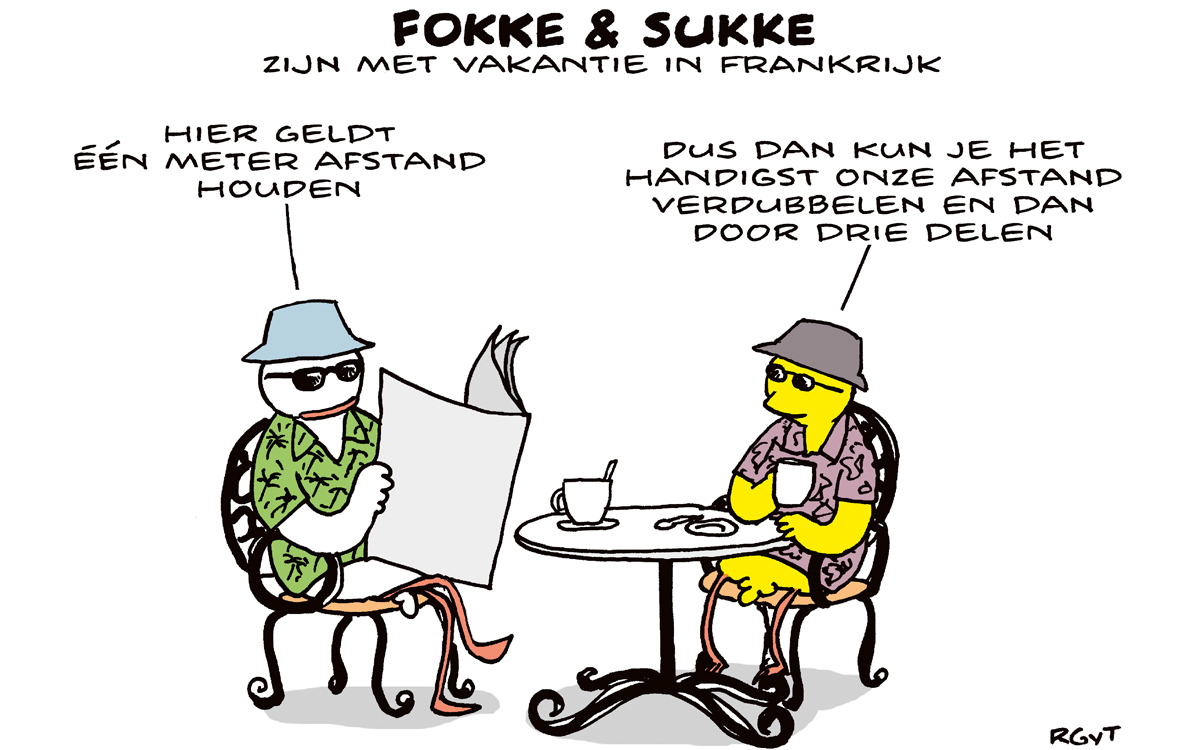 F&S zijn met vakantie in Frankrijk (NRC, wo, 22-07-20)