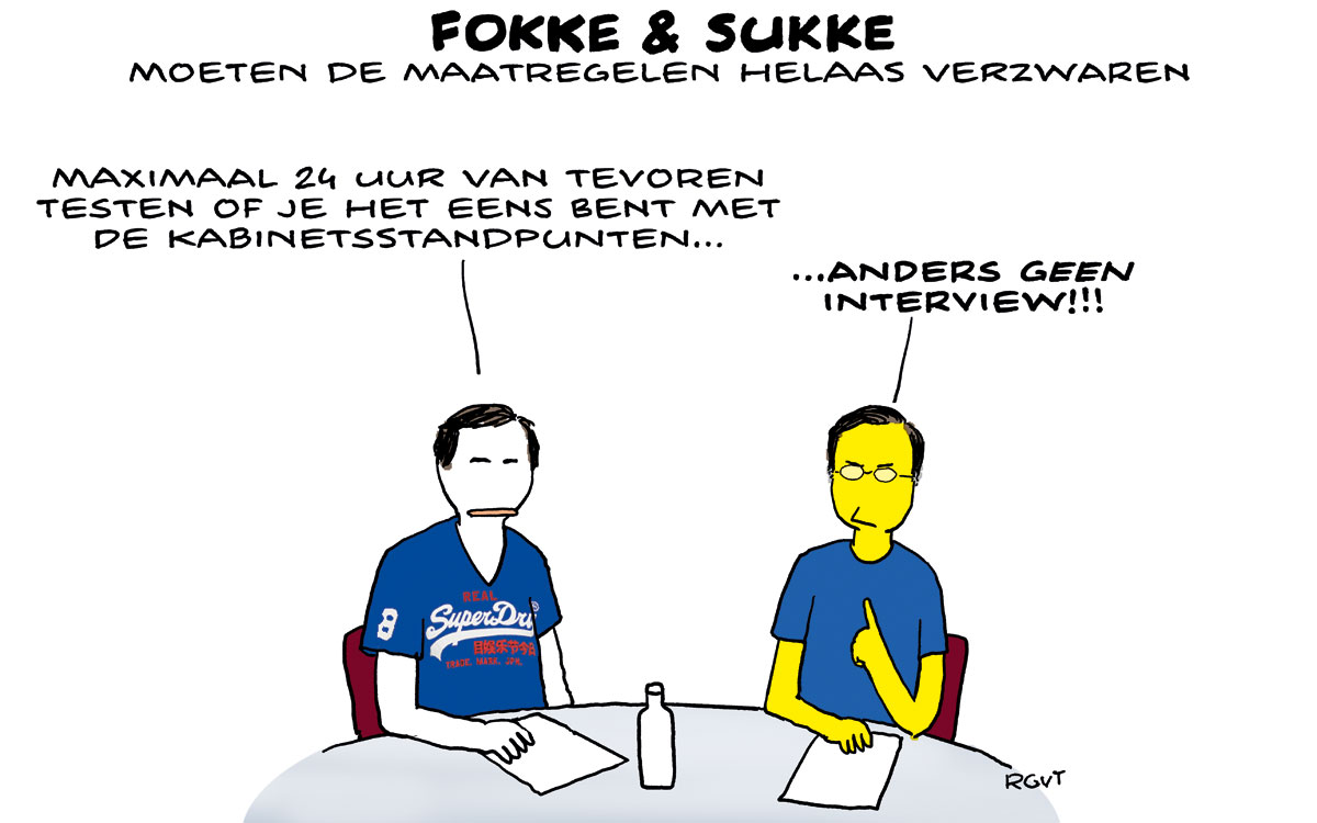 F&S moeten de maatregelen helaas verzwaren (NRC, ma, 27-09-21)