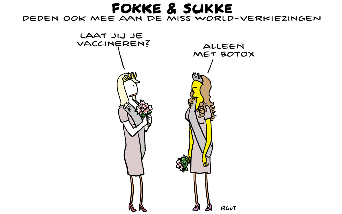 F&S deden ook mee aan de Miss World verkiezingen (NRC, do, 07-10-21)