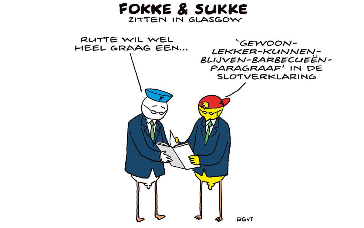 F&S zitten in Glasgow (NRC, di, 02-11-21)