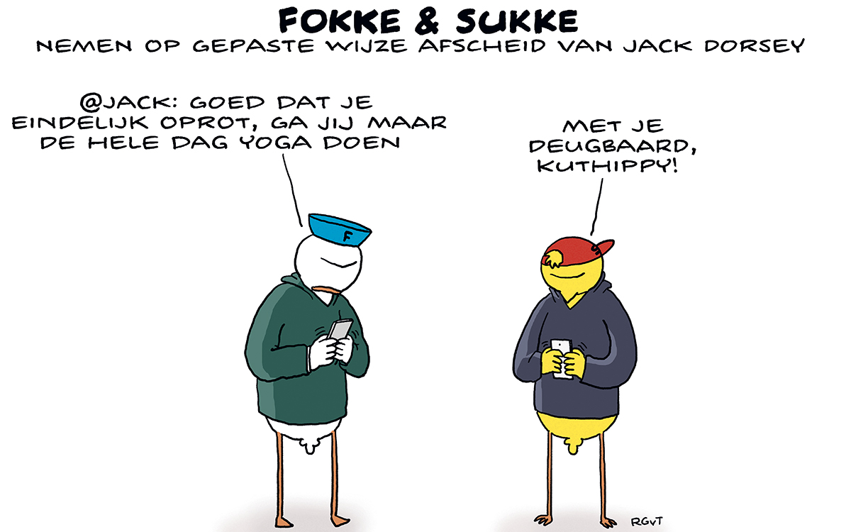 F&S nemen op gepaste wijze afscheid van @Jack (NRC, wo, 01-12-21)