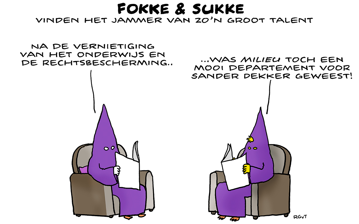 F&S vinden het jammer van zo'n groot talent (NRC, ma, 27-12-21)