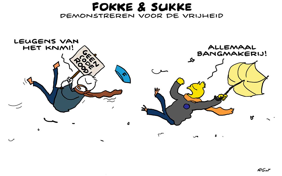 F&S demonstreren voor de vrijheid (NRC, za, 20-02-22)