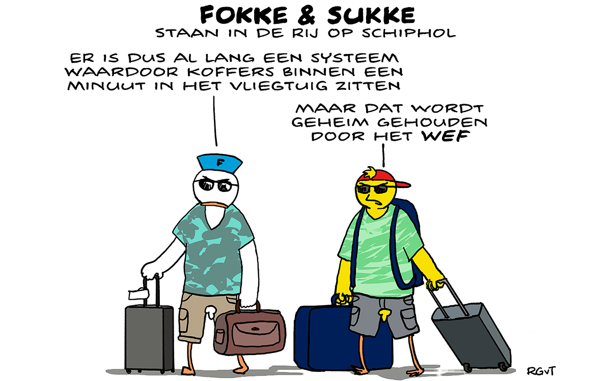 F&S staan in de rij op Schiphol (NRC, za, 04-06-22)