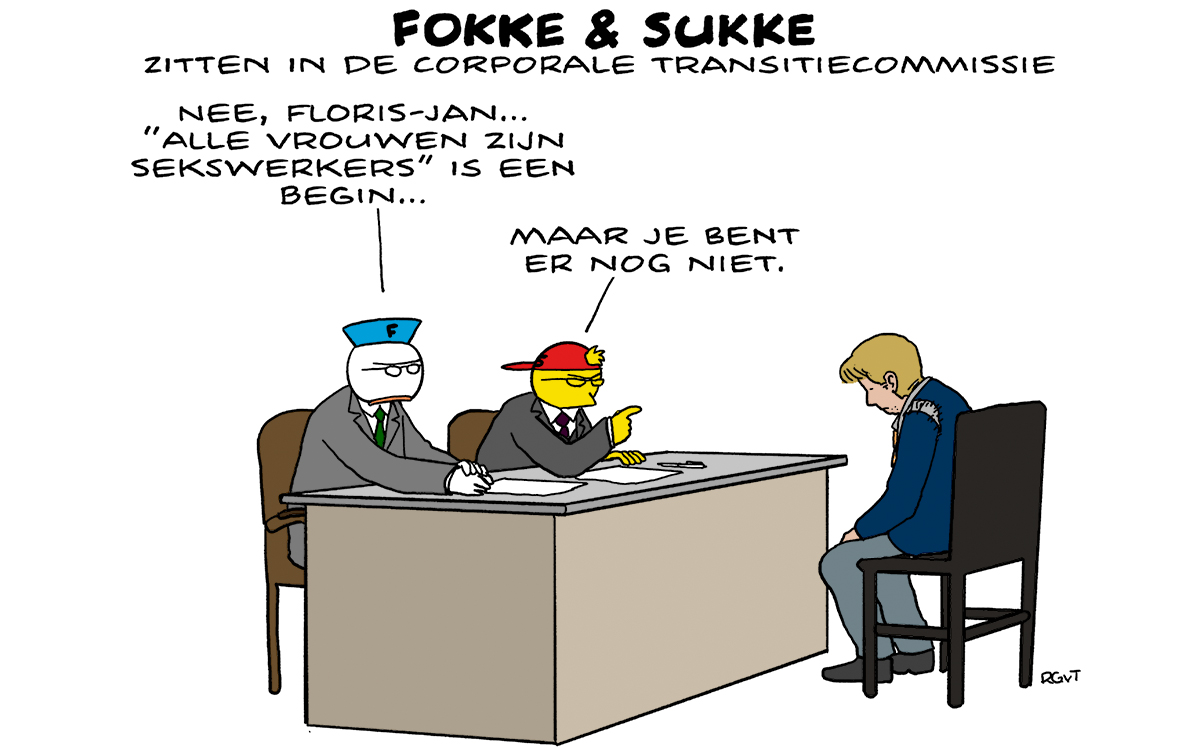 F&S zitten in de corporale transitiecommissie (NRC, wo, 27-07-22)