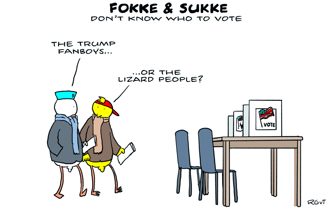 F&S weten niet wat ze moeten stemmen (NRC, di, 08-11-22)