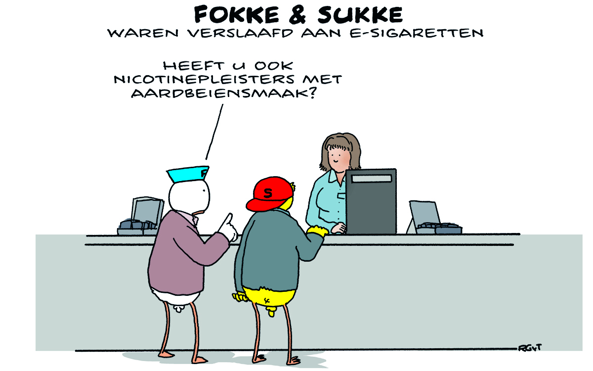 F&S waren verslaafd aan e-sigaretten (NRC, 02-12-22)