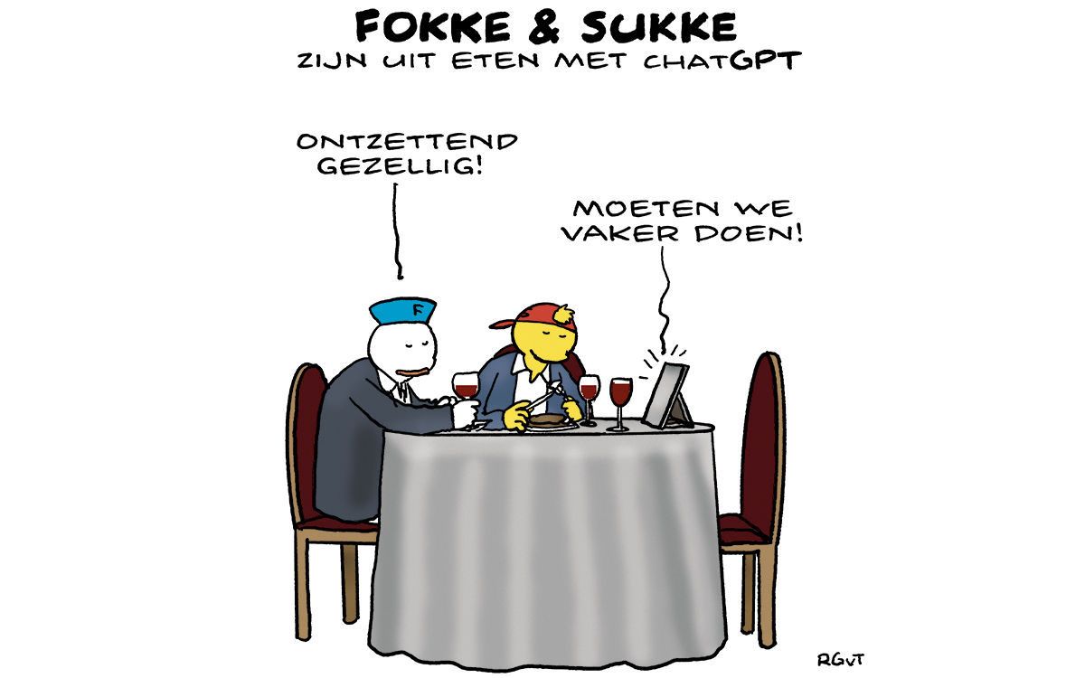 F&S zijn uit eten met chatGPT (NRC, ma, 23-01-23)