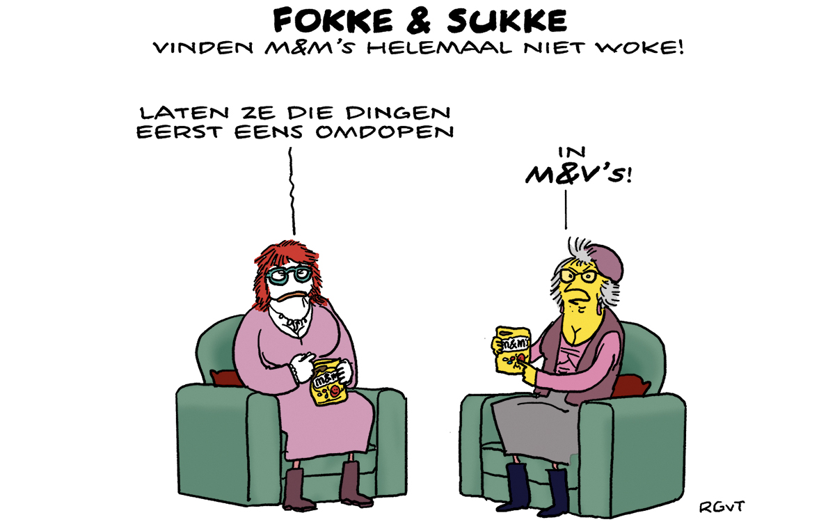 F&S vinden M&M's helemaal niet woke! (NRC, wo, 25-01-23)