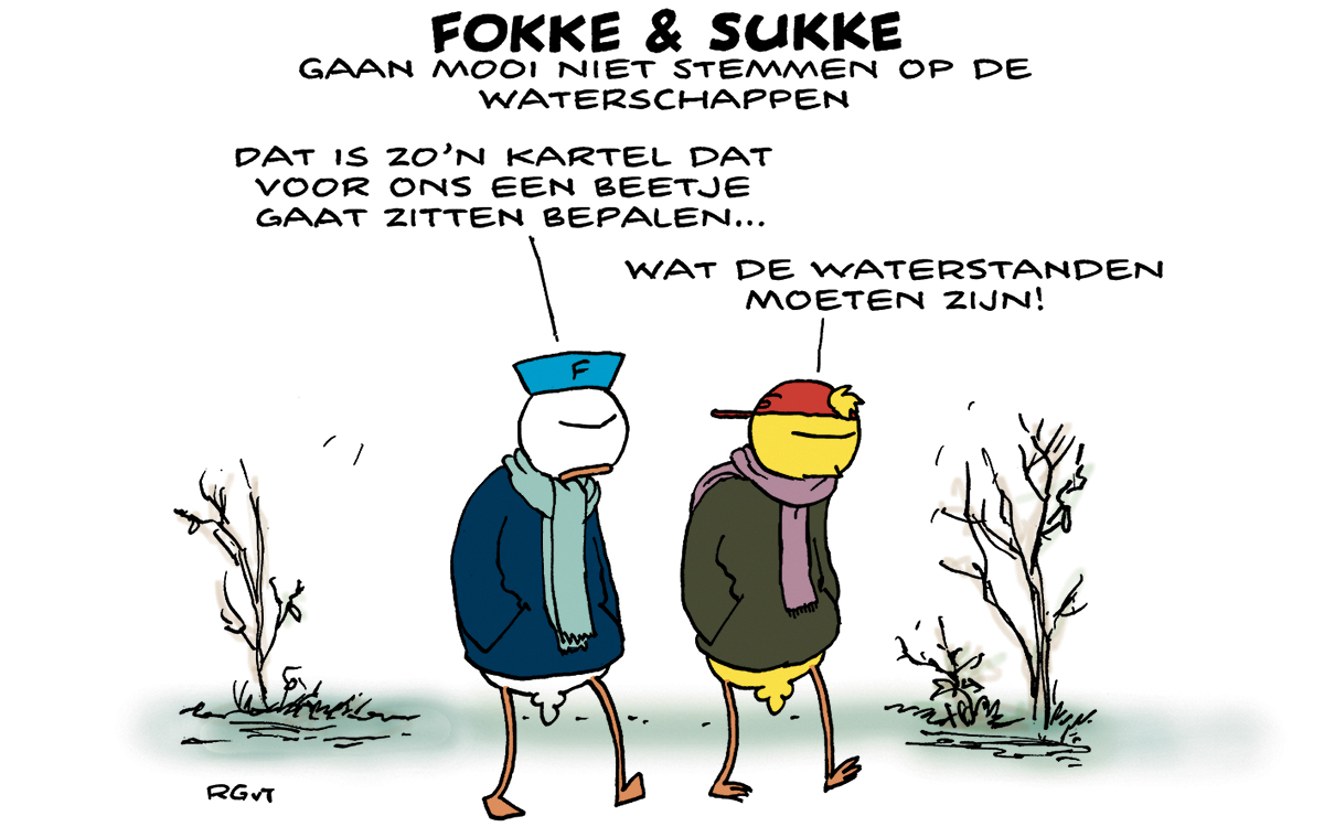 F&S gaan mooi niet stemmen op de waterschappen (NRC, ZA, 18-02-23)