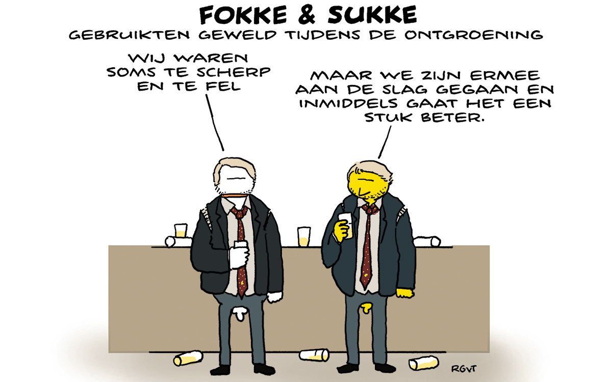 F&S gebruikten geweld tijdens de ontgroening (NRC, ma, 24-04-23)
