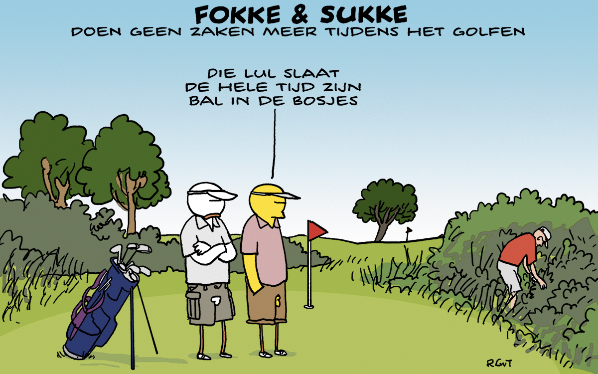 F&S doen geen zaken meer tijden het golfen (NRC, za, 20-05-23)