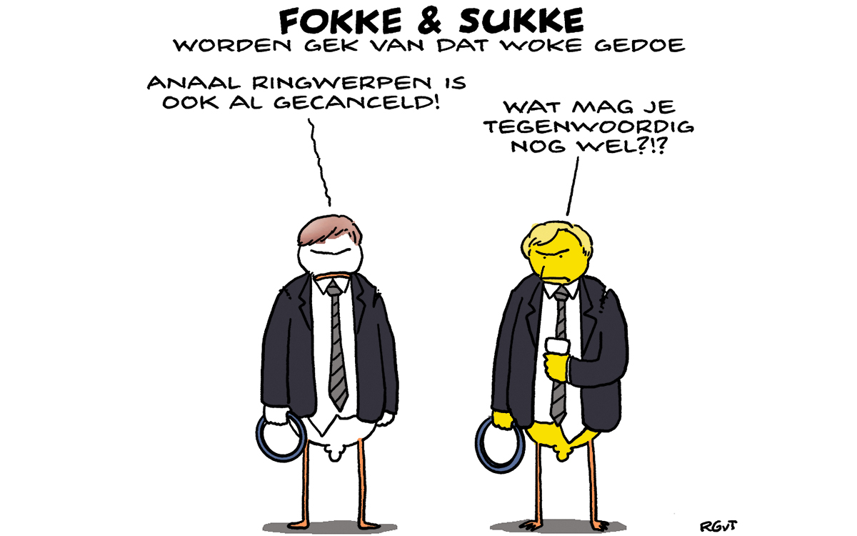 F&S worden gek van dat woke gedoe (NRC, wo, 24-05-23)