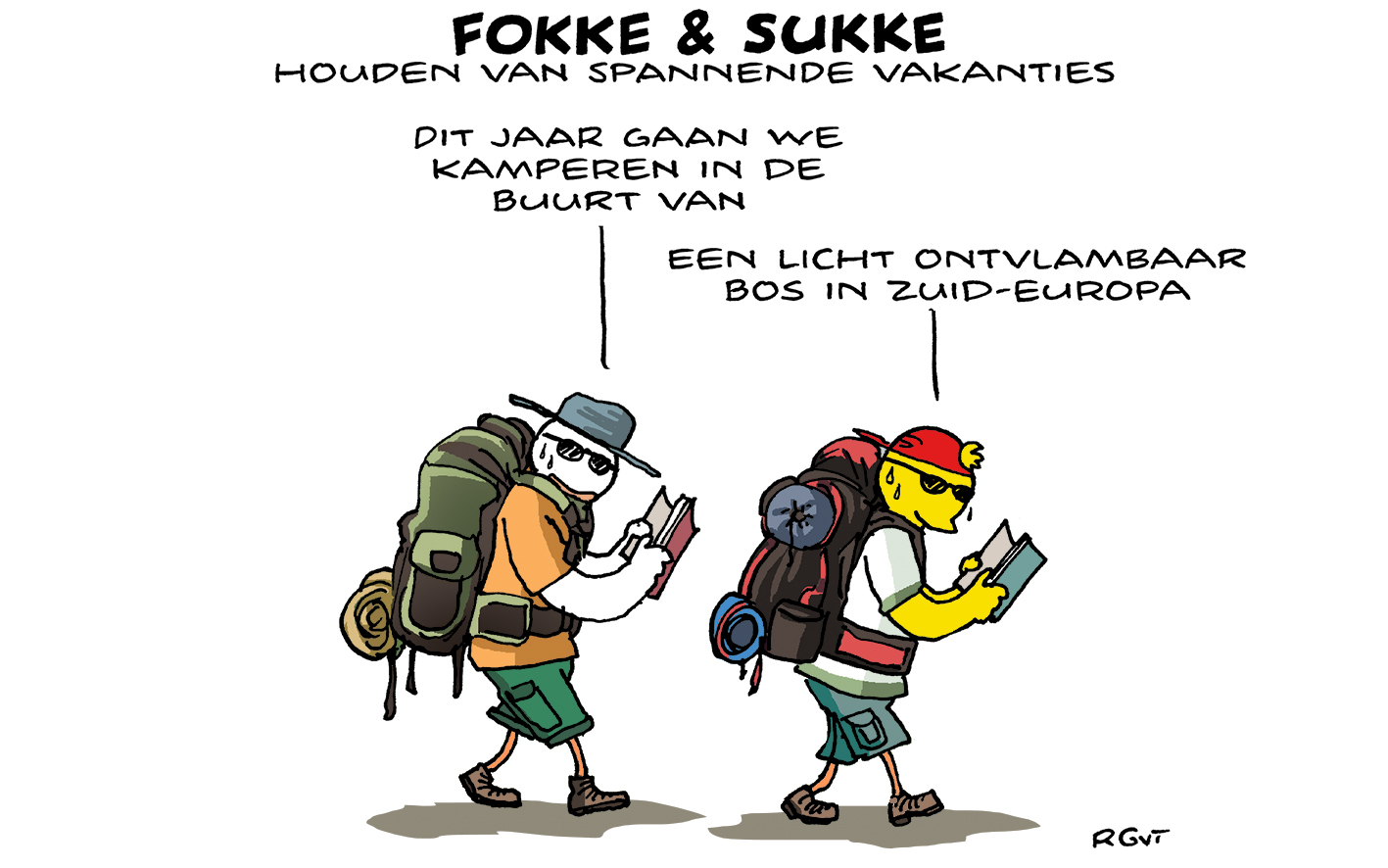 F&S houden van spannende vakanties (NRC, vr, 21-07-23)