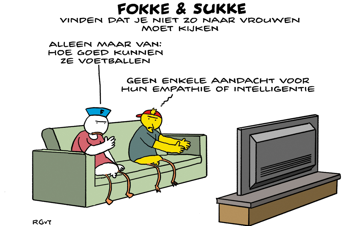 F&S vinden dat je niet zo naar vrouwen moet kijken (NRC, do, 27-07-23)