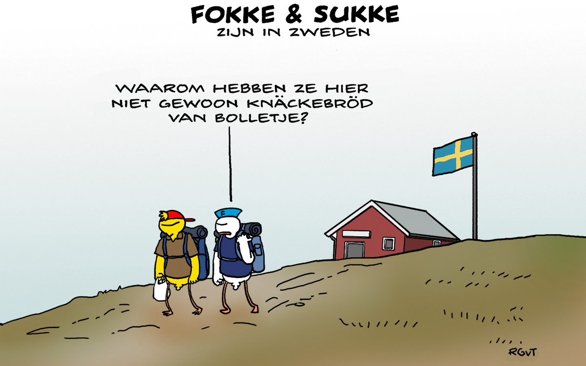F&S zijn in Zweden (NRC, ma, 14-08-23)