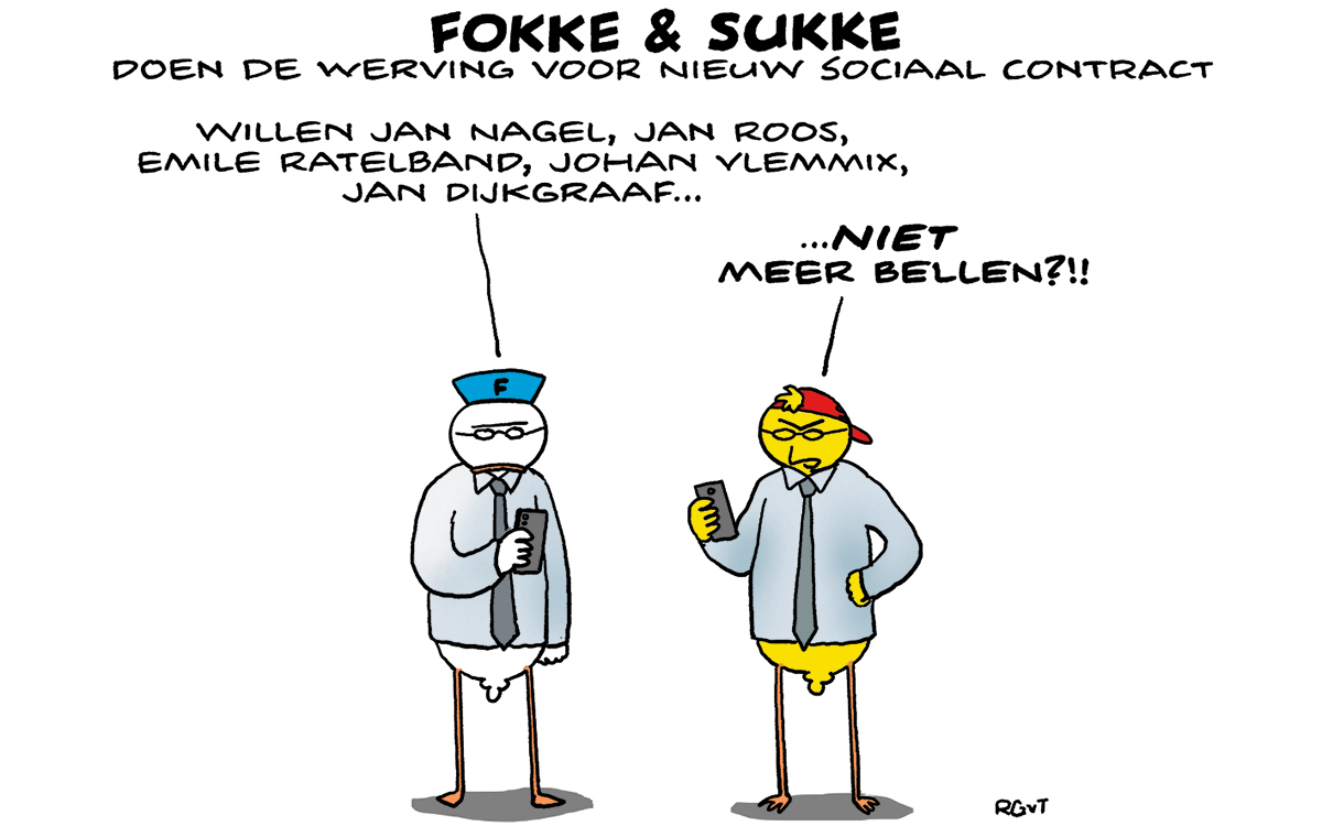 F&S doen de werving voor Nieuw Sociaal Contract (NRC, wo, 23-08-23)