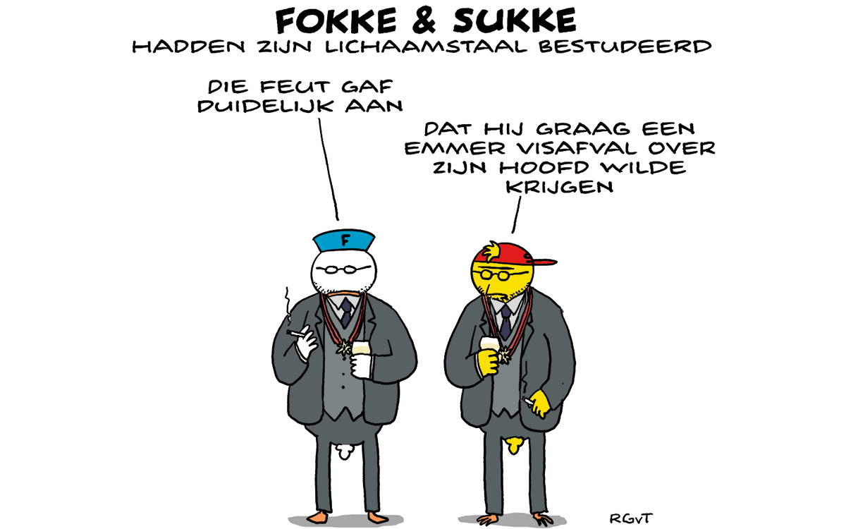 F&S hadden zijn lichaamstaal bestudeerd (NRC, di, 29-08-23)